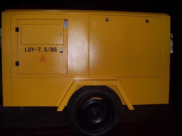 Przenośna przenośna sprężarka śrubowa napędzana silnikiem wysokoprężnym do górnictwa LGCY-6/7