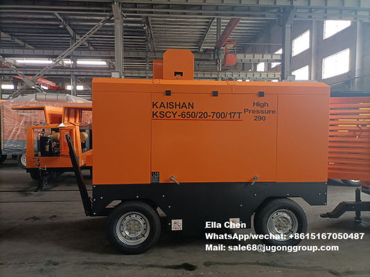 KSCY-650/20-700/17 18m3/Min 650CFM 20bar 17bar Przenośny obrotowy śrubokręt gazowy Sprężarka powietrza Sprężarka śrubokrętna